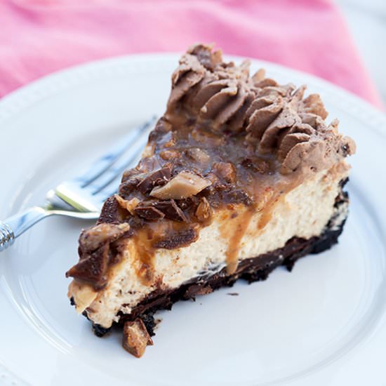Chocolate Toffee Caramel Cheesecake