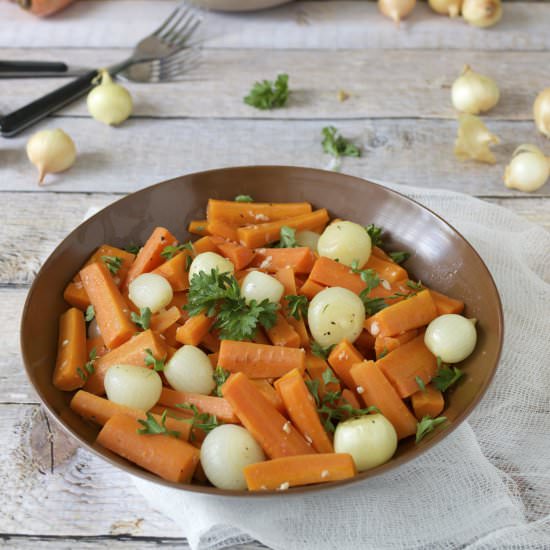 Carrot Salad with Pearl Onions