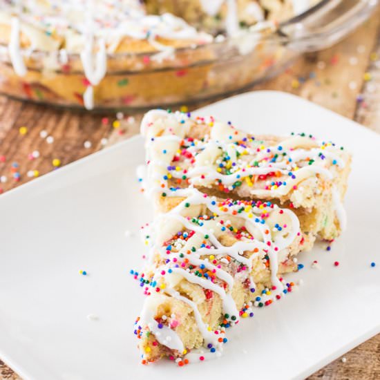 Cinnamon Roll Funfetti Cake