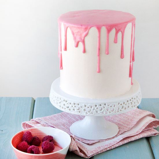 Raspberry & Blood Orange Cake