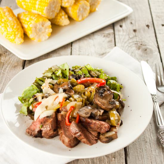 Philly Cheesesteak Salad