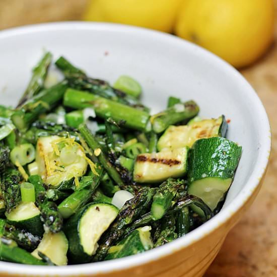 Grilled Asparagus & Zucchini Salad
