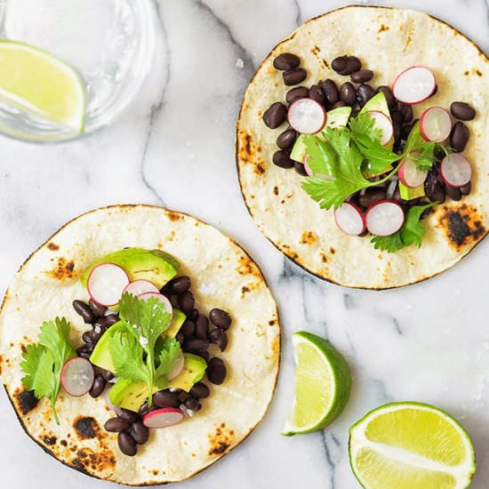 Healthy Black Bean Tacos