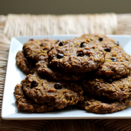 Pumpkin Banana Breakfast Cookies