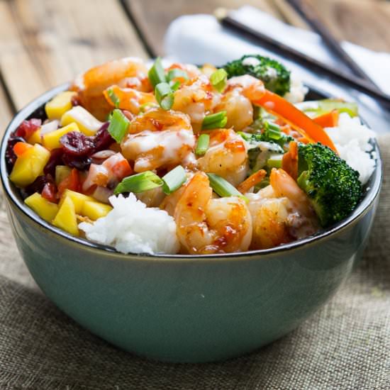 Sweet Fire Shrimp Bowl