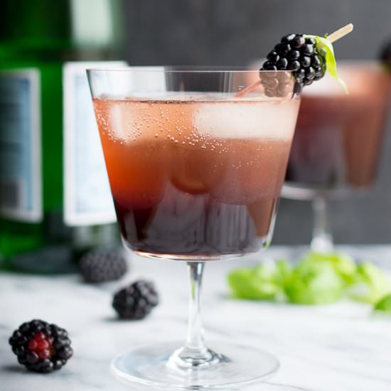 Blackberry Basil Shrub