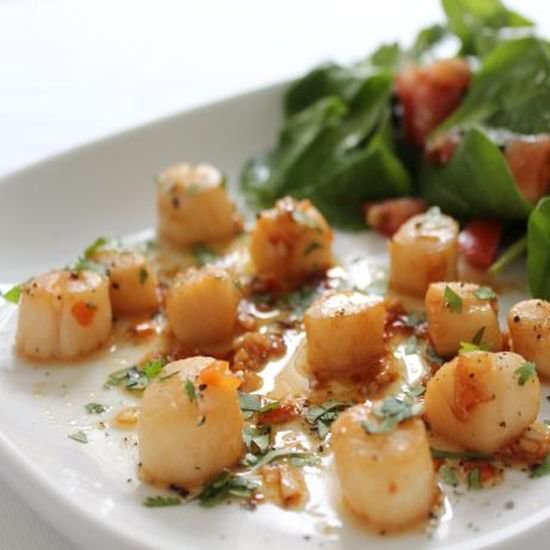 Scallops with Chilli and Lime