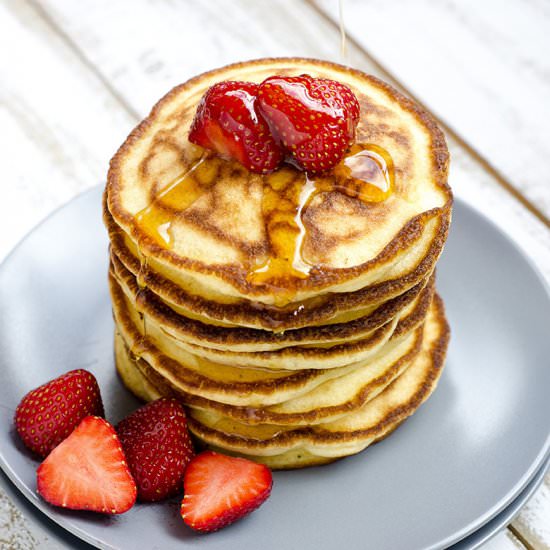 Pancakes with Strawberries