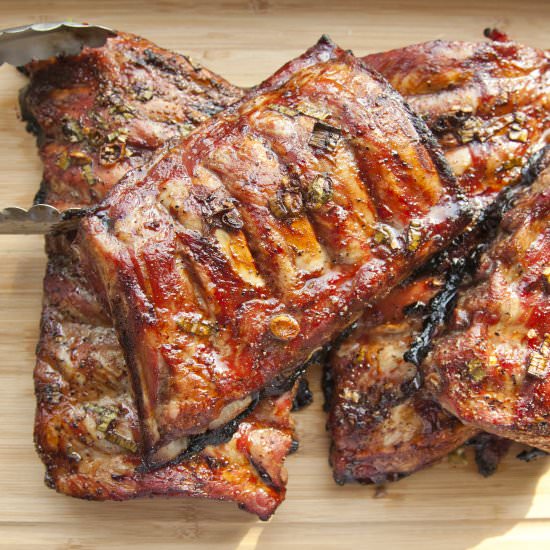Whiskey and Honey Glazed Ribs