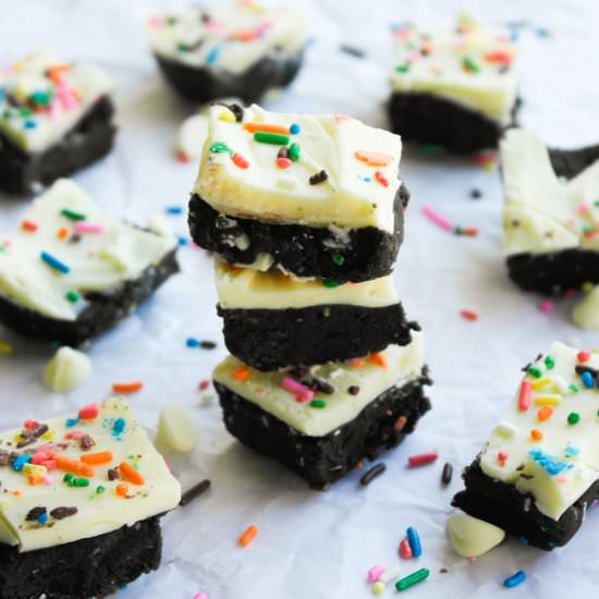 Birthday Cake Oreo Truffle Bars