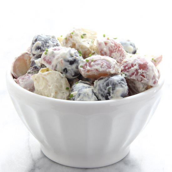 Patriotic Potato Salad