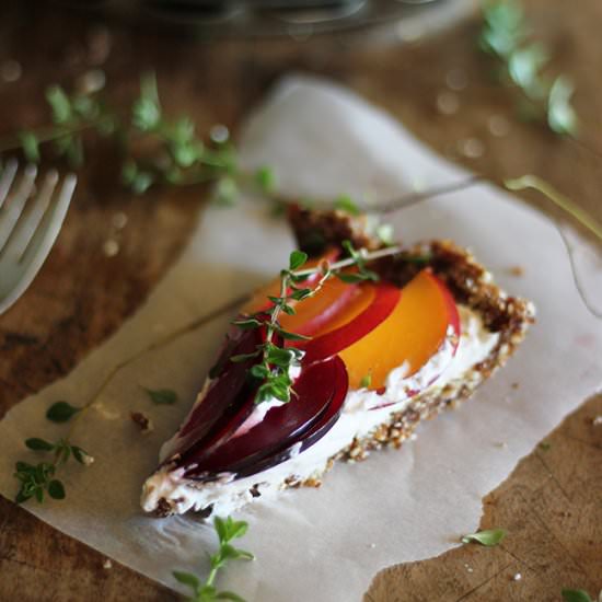 Stone Fruit and Thyme Tart
