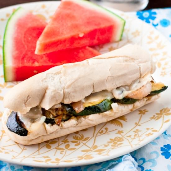 Grilled Zucchini Sandwiches
