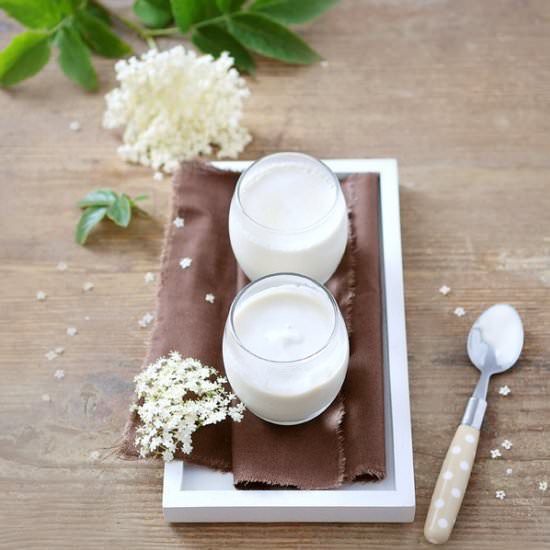 Homemade Yogurts with Elderflower