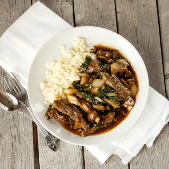 Beef and Bok Choy Stir Fry