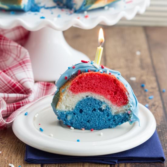 Firecracker Bundt cake