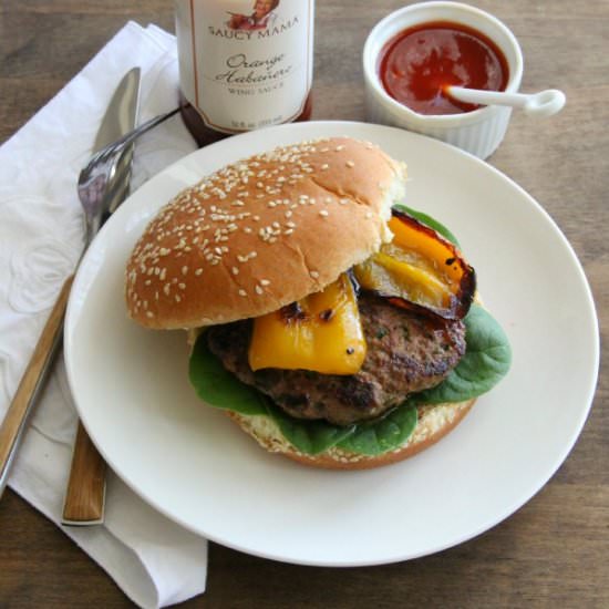 Orange Habanero Lamb Burgers