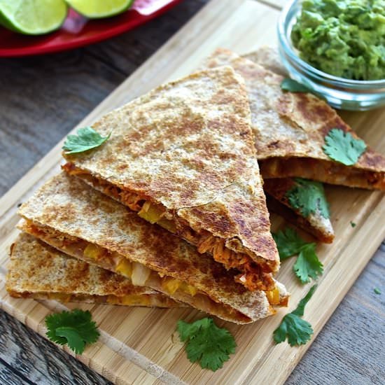 Pulled Chicken Quesadillas