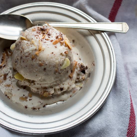 Coconut Almond Dark Choc Ice Cream