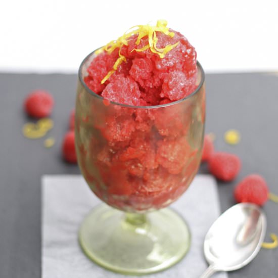 Raspberry Lemon Granita