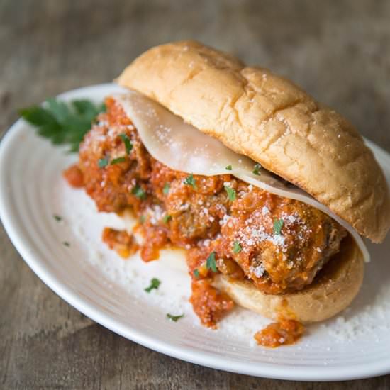 Ricotta Meatball Sandwich