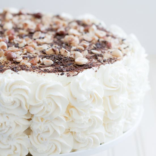 Tiramisu meringue cake