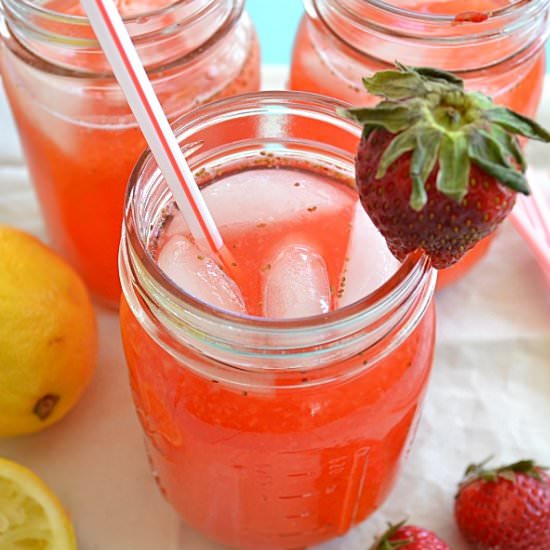 Pink Strawberry Lemonade