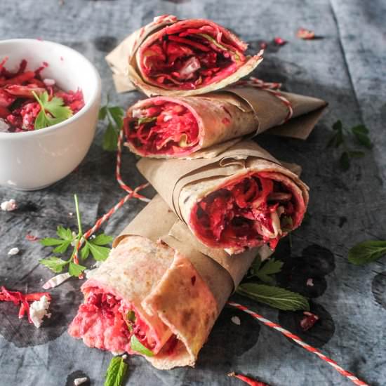 Rainbow Veg Wraps