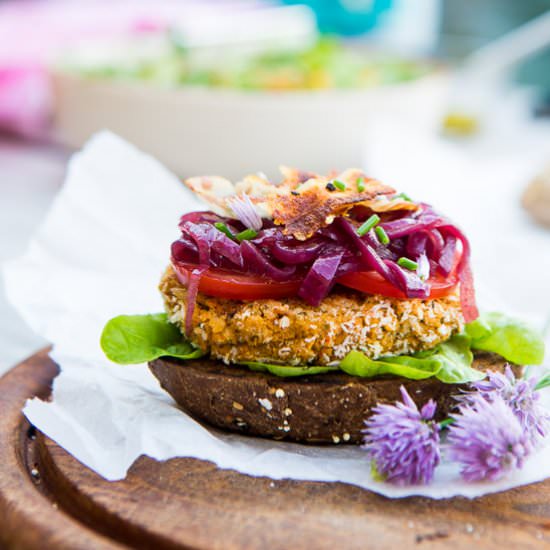 Chickpea burger