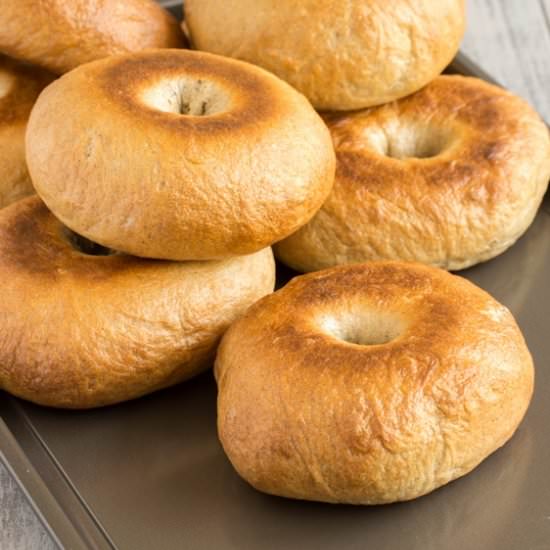 Homemade Cinnamon Maple Bagels