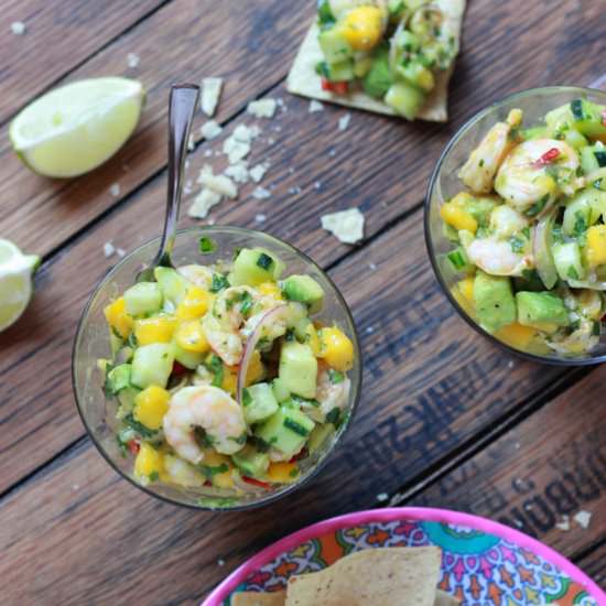 Shrimp Salad with Mango and Avocado