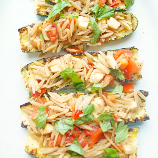 Grilled Stuffed Zucchini