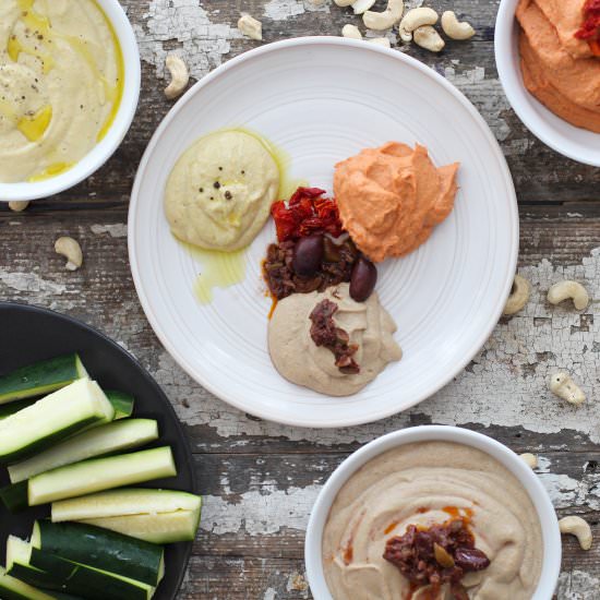 Classic Cashew Cheese, 3 ways