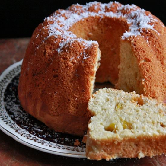 Coconut Mango Bundt Cake