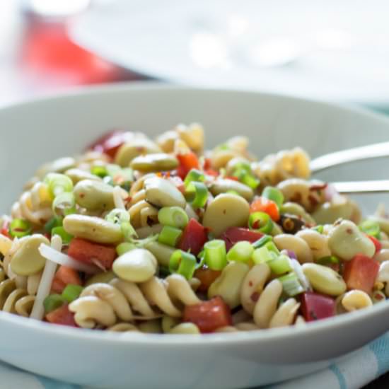 Pasta Salad with Beans & Anchovies