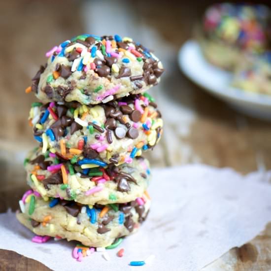 Chocolate Chip Sprinkle Cookies