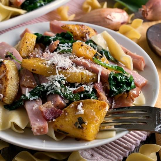 Smoked Ham Butternut Noodles
