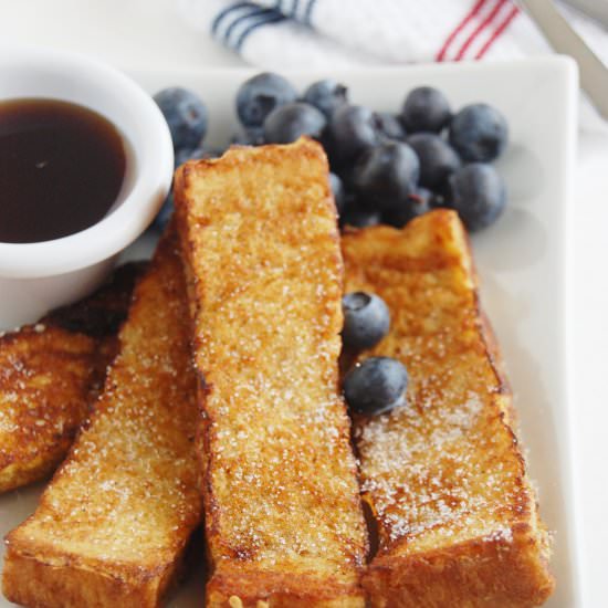 Cinnamon French Toast Sticks