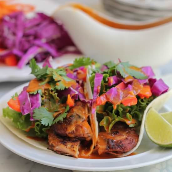 Chicken Satay Tacos