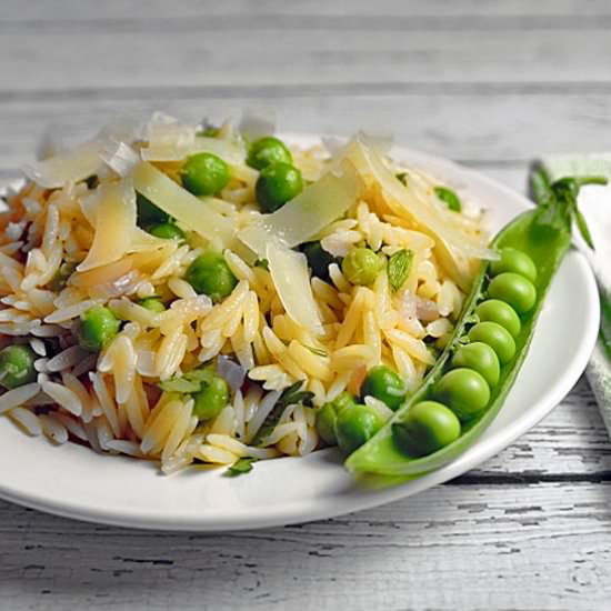 Orzo and Fresh Pea Salad