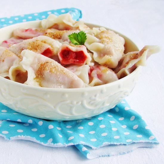 Dumplings with Strawberries