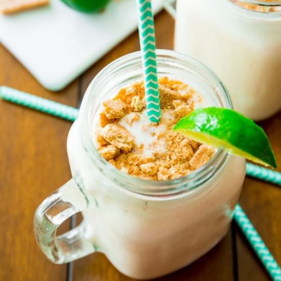 Healthy Key Lime Pie Milkshakes