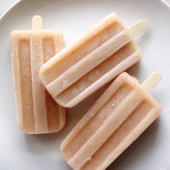 White Peach Popsicles