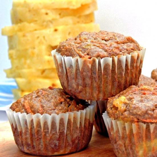 Pineapple and Carrot Muffins