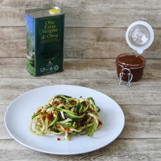 Zucchini Linguine with Pesto