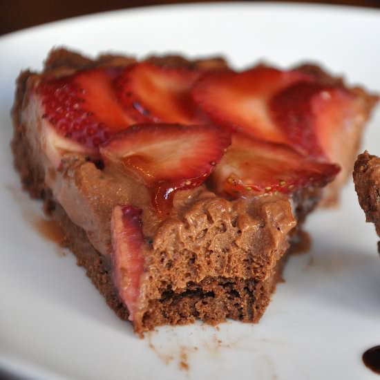 Double Chocolate Strawberry Tart