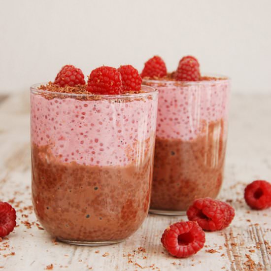 Chocolate-Raspberry Chia Pudding