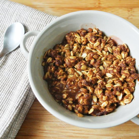 Peach Crisp for One