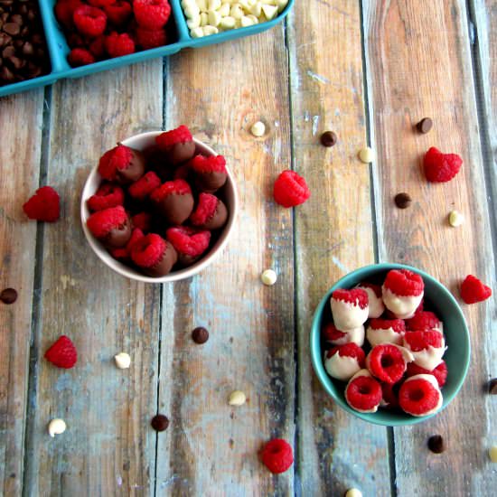 Chocolate Dipped Raspberries