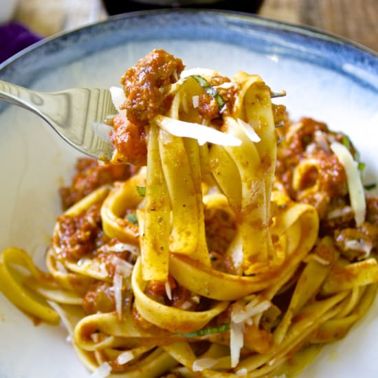 Sausage Bolognese